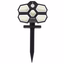 Projecteur Extérieur Solaire Mouvement 13cm Noir