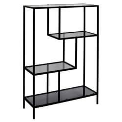 Etagère métal et verre fumé 113 cm Edison