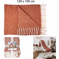 Les soirées fraîches approchent ! Ne passez pas à côté de la tendance plaid et dénichez le vôtre ! Ce modèle terracotta à fra ...