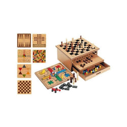 Jeu de société - MISTER GADGET - 10 en 1 - Bois MDF - Marron