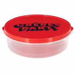 Boite de conservation à crêpes en plastique - Couleur aléatoire - D 28 cm