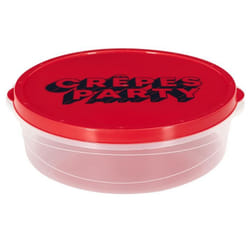 Boite de conservation à crêpes en plastique - Couleur aléatoire - D 28 cm
