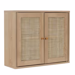 Meuble haut 2 portes cannage Bali