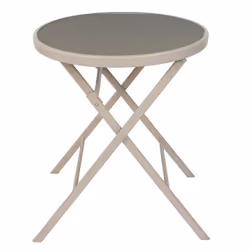 Table de Jardin Pliable Elba 71cm Beige