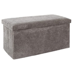 Banc Coffre Pliable Côtelé Scott 76cm Taupe