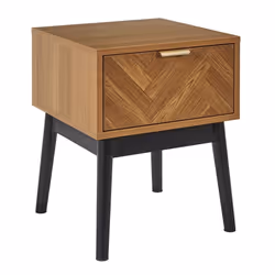 Table de Chevet Design Felix 50cm Marron