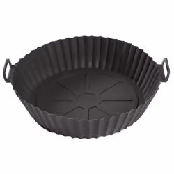 MOULE DE CUISSON ROND FRITEUSE A AIR 20CM Ce moule en silicone pour friteuse à air est une révolution dans la cuisine saine e ...