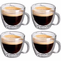 Tasses expresso - M12 - Verre - Colorées - Cylindrique - Compatible lave-vaisselle