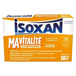 Isoxan Ma Vitalité Adulte 18 Ans+ 30 Comprimés