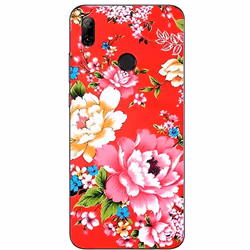 Coque - Huawei - P SMART 2019 - Gel TPU Souple - Transparente - Anti Choc - Fleurs Rouge