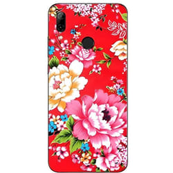 Coque - Huawei - P SMART 2019 - Gel TPU Souple - Transparente - Anti Choc - Fleurs Rouge