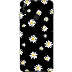 Coque - Huawei - P SMART 2019 - Gel TPU Souple - Anti Choc - Fleurs Noir