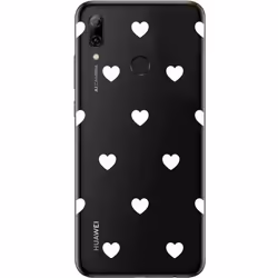 Coque pour Huawei P SMART 2019 ( Cœurs ) - Coque Gel TPU Souple transparente et résistante Anti Choc