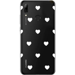 Coque pour Huawei P SMART 2019 ( Cœurs ) - Coque Gel TPU Souple transparente et résistante Anti Choc