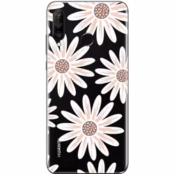 Coque Huawei P30 Lite - Fleur avec strass - Souple - Gel TPU - Protection optimale