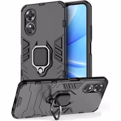 Coque - Novago - Compatible Oppo A17 4G - Résistante - Anneau Anti Chute - Support Pliable