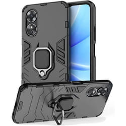 Coque - Novago - Compatible Oppo A17 4G - Résistante - Anneau Anti Chute - Support Pliable