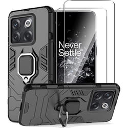 Coque et protections écran - Novago - OnePlus 10T 5G - Résistante - Béquille - Verre trempé