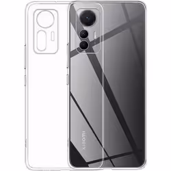 Compatible  Xiaomi 12 Lite 5G - Coque arrière transparente en silicone souple et solide [Novago]