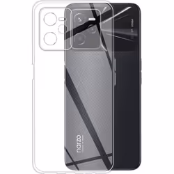 Compatible Realme Narzo 50A Prime 4G et Realme C35 4G - Coque arrière transparente en silicone souple et solide [Novago]