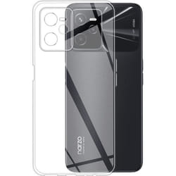Compatible Realme Narzo 50A Prime 4G et Realme C35 4G - Coque arrière transparente en silicone souple et solide [Novago]