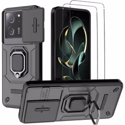 Coque de protection - Xiaomi - 13T/13T Pro - Anneau Anti Chute - 2 Films Verre Trempé - 1.0 mm dépaisseur