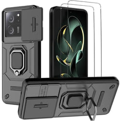 Coque de protection - Xiaomi - 13T/13T Pro - Anneau Anti Chute - 2 Films Verre Trempé - 1.0 mm dépaisseur