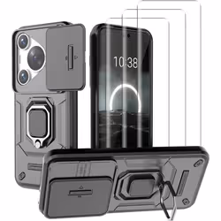 Accessoires de protection - Huawei - Pura 70 Pro 4G - Coque magnétique - 3 films verre trempé - Noir