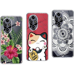 Coque de téléphone - Honor - 200 Pro 5G - Lot de 3 - Antichoc - Incassable - Design en relief