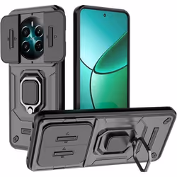 Coque de téléphone - Realme - 12+ 5G - Silicone TPU - Anti choc - Bague support pliable