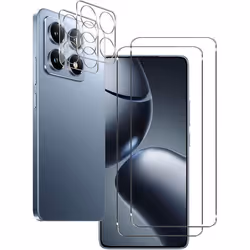 Film protecteur - NOVAGO - Xiaomi 14T - 4 films en verre trempé - Protection écran et objectif - 9H