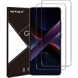 Film de protection décran - Xiaomi Poco X7 Pro 5G/Poco M7 Pro 5G/Redmi Note 14 4G/5G - Verre trempé 9H - Lot de 2 - Anti-UV