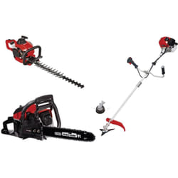 EINHELL Kit thermique 3 en 1 jardin Einhell – Débroussailleuse, taille-haie, tronçonneuse