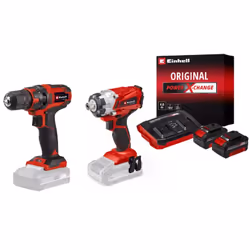 Kit vissage sans fil – Visseuse à chocs + perceuse-visseuse + 2 batteries 4.0Ah + chargeur - Einhell