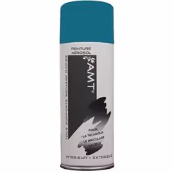 AMT Aérosol Couleur Bleu canard Mat est une peinture acrylique de qualité professionnelle qui s'applique sur de nombreux supp ...