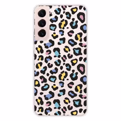 Coque en silicone - Compatible Samsung Galaxy S22 Plus - design leopard colore