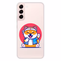 Coque en silicone - Compatible Samsung Galaxy S22 Plus - design shiba ninja