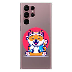 Coque en silicone - Compatible Samsung Galaxy S22 Ultra - design shiba ninja