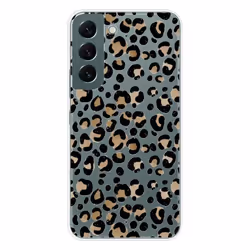 Coque en silicone - Compatible Samsung Galaxy S22 - design leopard