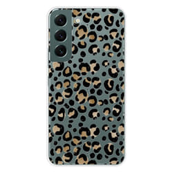 Coque en silicone - Compatible Samsung Galaxy S22 - design leopard