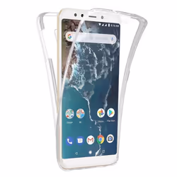 Coque intégrale 360 - Xiaomi - Mi A2 Lite - Transparent - Protection contre chocs - Semi-rigide