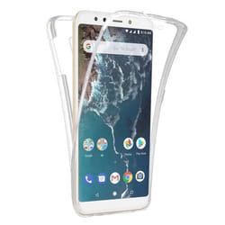 Coque intégrale 360 - Xiaomi - Mi A2 Lite - Transparent - Protection contre chocs - Semi-rigide