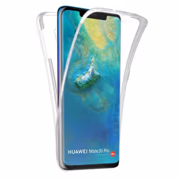 Coque intégrale 360 - Huawei - Mate 20 Pro - Transparent - Protection contre chocs - Semi-rigide