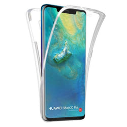 Coque intégrale 360 - Huawei - Mate 20 Pro - Transparent - Protection contre chocs - Semi-rigide