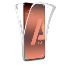 Coque intégrale 360 - Samsung - Galaxy A70 - Transparent - Semi-rigide - Protection contre chocs