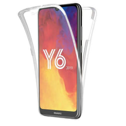 Coque intégrale 360 - Huawei - Y6 2019 - Transparent - Protection contre chocs - Matière incassable