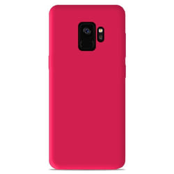 Coque en silicone rose flash - Compatible Samsung Galaxy S9