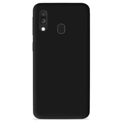 Coque en silicone noir - Compatible Samsung Galaxy A40