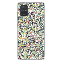 Coque en silicone imprimée compatible Samsung Galaxy A51 Liberty Wiltshire Vert