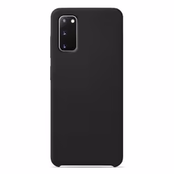 Coque silicone Soft Touch - Samsung - Galaxy S20 - Noir - Antichoc - Recharge sans fil